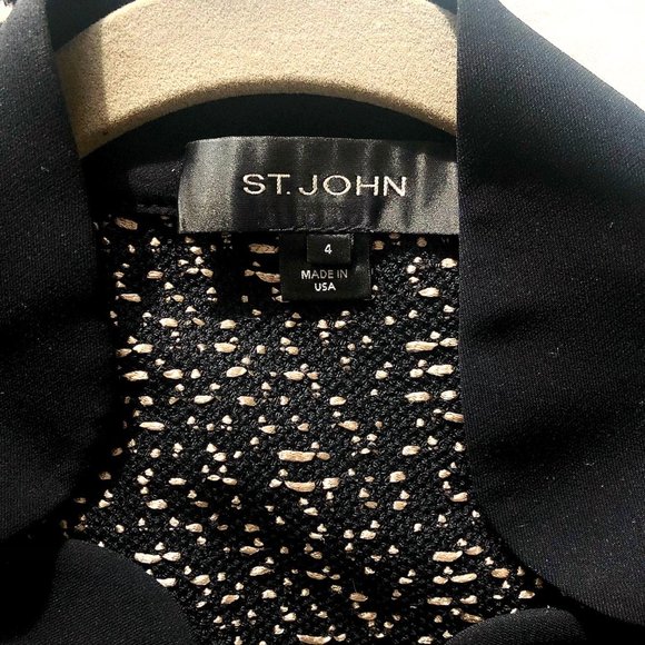 St. John Tweed Knit Jacket / Blazer Size 4 - Picture 4 of 9